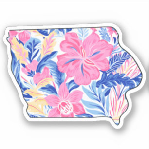 Iowa - Sommeraufkleber - Lilly Inspiriert Aufkleber