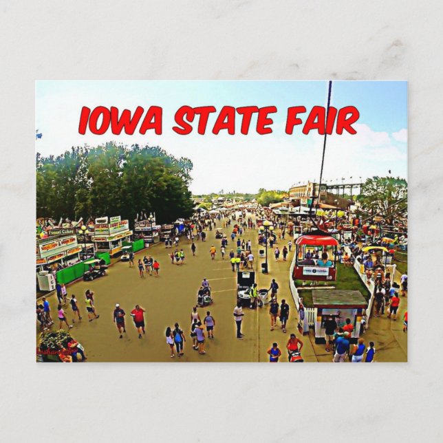 IOWA STAAT FAIR POSTKARTE (Vorderseite)