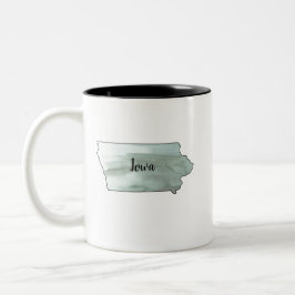 Iowa Staat Illustration Zweifarbige Tasse