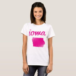 Iowa-Staat im Rosa T-Shirt