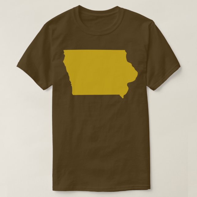 Iowa Staat Karte TShirt (Design vorne)