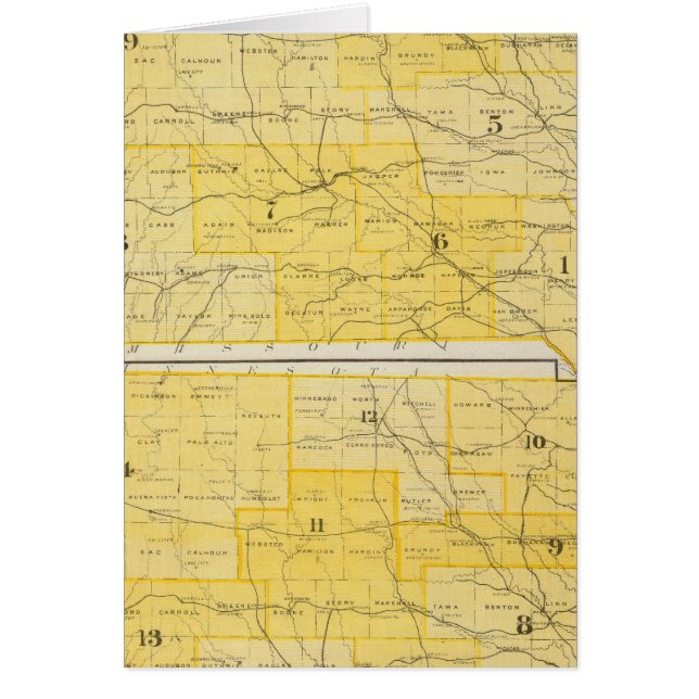 Iowa Staat Maps (Vorne)