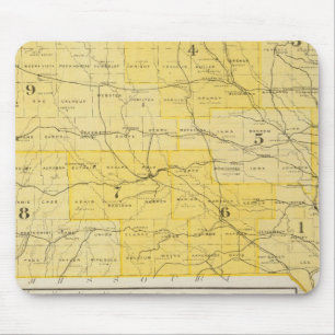 Iowa Staat Maps Mousepad