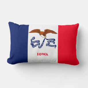 Iowa-Staats-Flaggen-Entwurf Lendenkissen