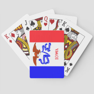 Iowa-Staats-Flaggen-Spielkarten Spielkarten