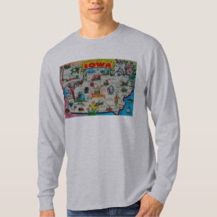 Iowa-Staats-Penny-Postkarte T-Shirt