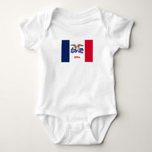 Iowa Staatsflagge Baby Strampler