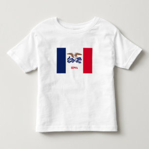 Iowa Staatsflagge Kleinkind T-shirt