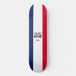 Iowa Staatsflagge Skateboard