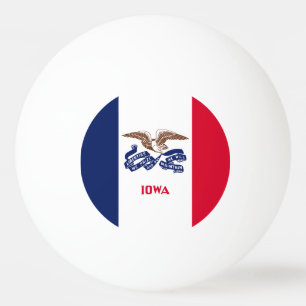 Iowa Staatsflagge Tischtennisball