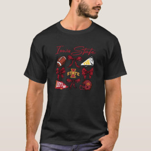 Iowa State Cyclones Football Bow Gray offiziell L T-Shirt