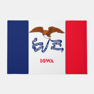 Iowa State Flag Design Fußmatte