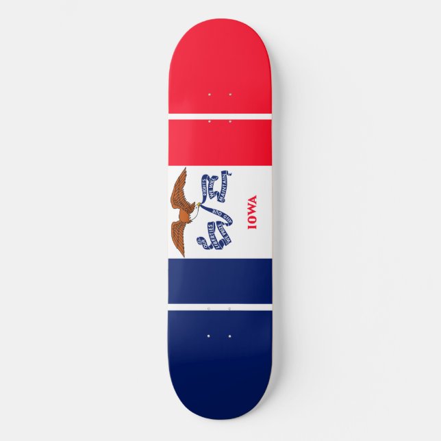 Iowa State Flag Design Skateboard (Vorderseite)