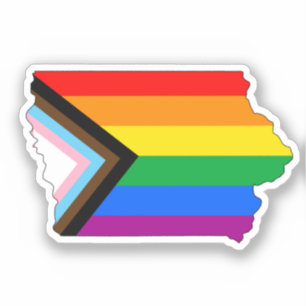 Iowa State Stolz LGBTQ Fortschritt Stolz Aufkleber