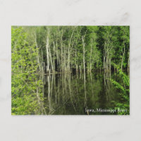 Iowa sur la carte postale du fleuve Mississippi