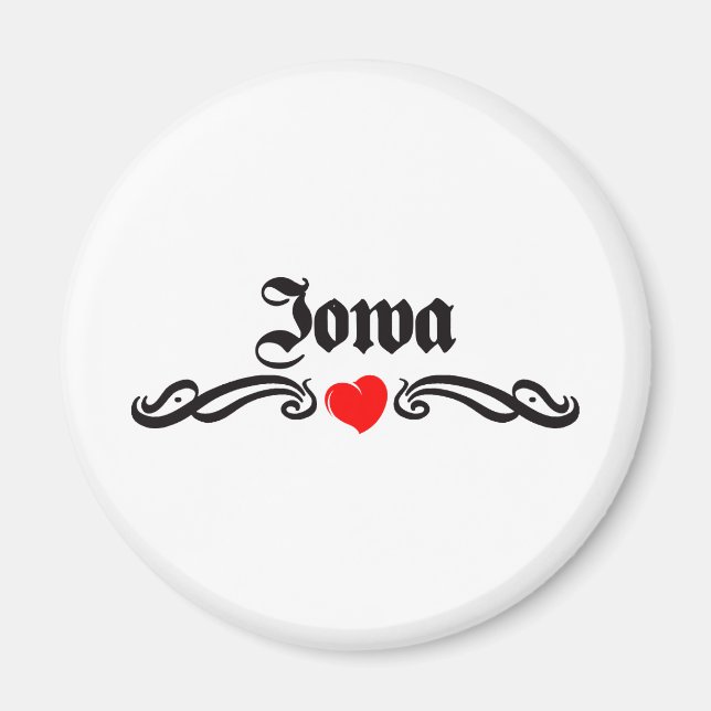 Iowa Tattoo Magnet (Vorne)