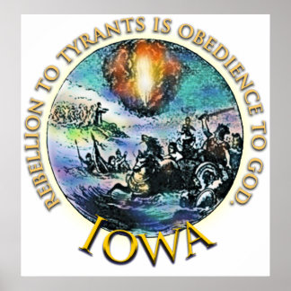 Iowa-Tee-Party-Plakat Poster