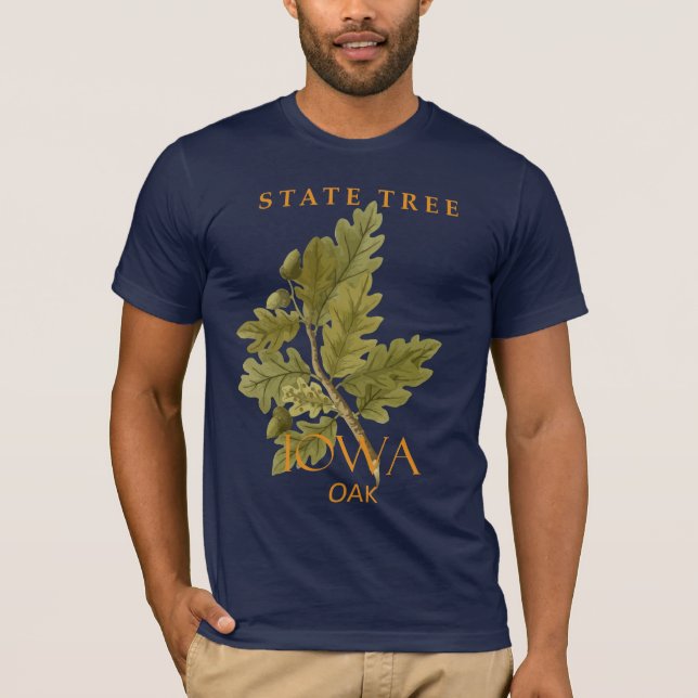Iowa Territory Oak Tree T-Shirt (Vorderseite)