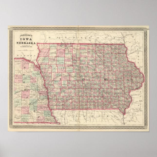 Iowa und Nebraska Poster (Vorne)