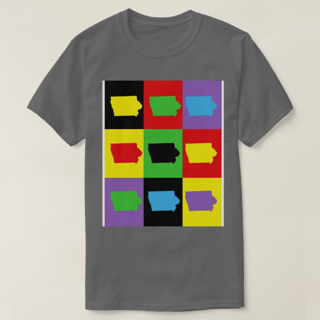 Iowa US Staat Art TShirt (Design vorne)
