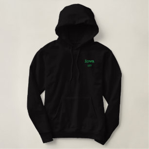 Iowa USA Hoodie Bestickter Hoodie