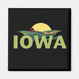 Iowa USA Magnet