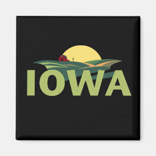 Iowa USA Magnet