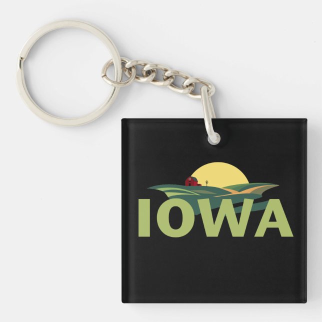 Iowa USA Schlüsselanhänger (Vorderseite)