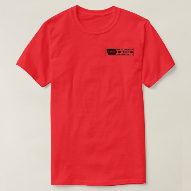Iowa Veterans Außenwelt Erleben RED-T - Shirt (Design vorne)