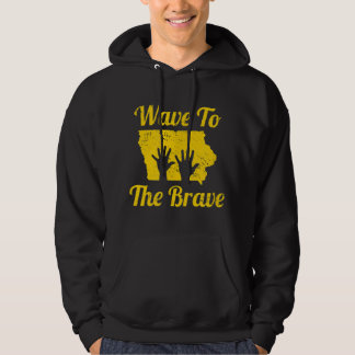 Iowa Wave zum tapferen Hospital Hand Waving Helden Hoodie