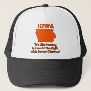 Iowa - Wie Gewartet in Linie an der DMV... Truckerkappe