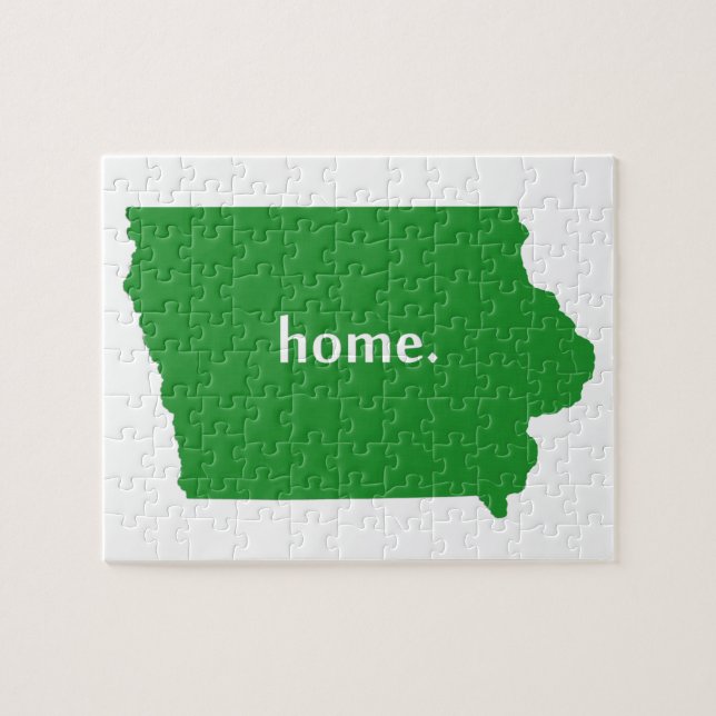 Iowa Zuhause grün (Horizontal)