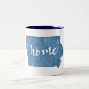 Iowa Zuhause Holzmaserung Zweifarbige Tasse