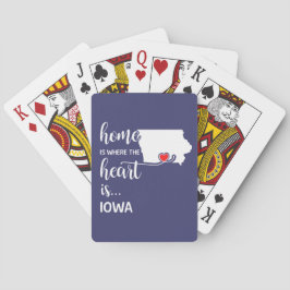 Iowa Zuhause ist das Herz Spielkarten