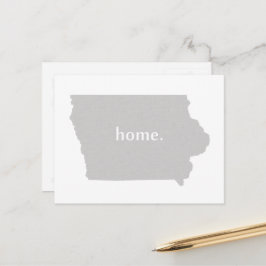 Iowa Zuhause Silhouette Staat Karte