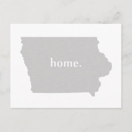 Iowa Zuhause Silhouette Staat Karte