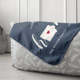 Iowa Zuhause Staat Personalisiert Sherpadecke