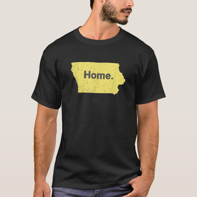 Iowa-Zuhause-T-Shirt T-Shirt (Vorderseite)
