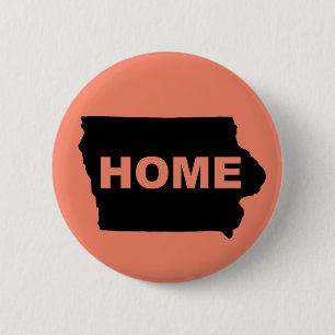 Iowa-Zuhause weg von Staats-Knopf-Abzeichen-Button Button