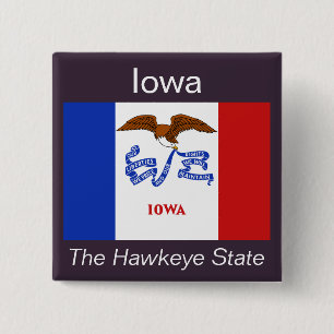 Iowan Flag Button