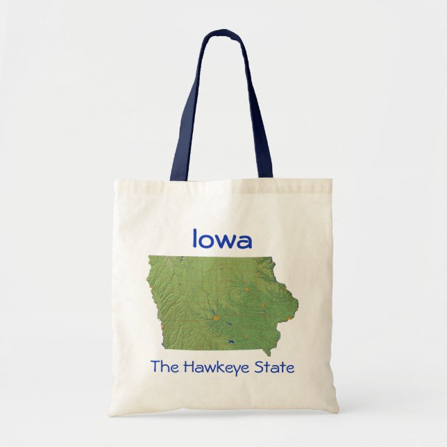 Iowan Map Bag Tragetasche (Vorne)