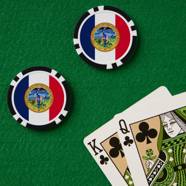 Iowan Seal, Iowa Pokerchips (Pokertisch (doppelt))