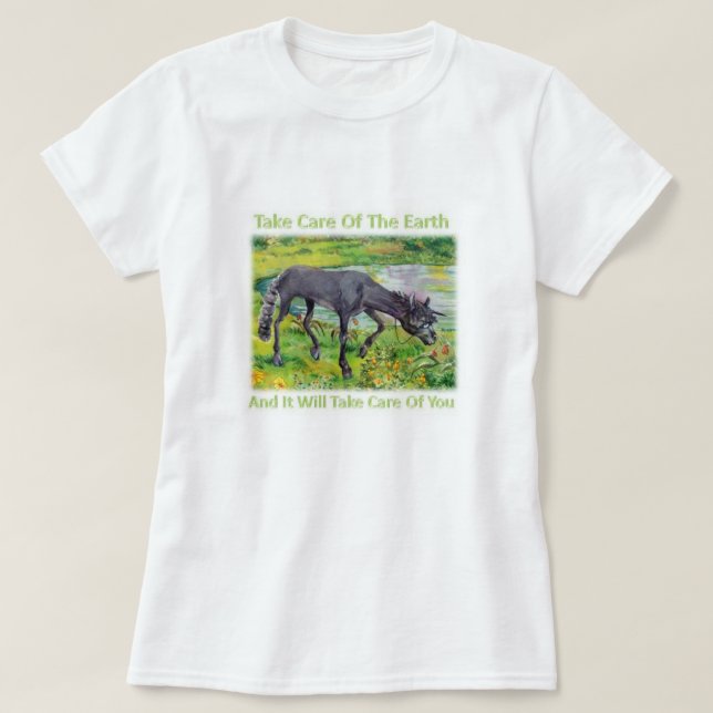 Iown - Kümmern Sie sich um den T - Shirt der Erde (Design vorne)