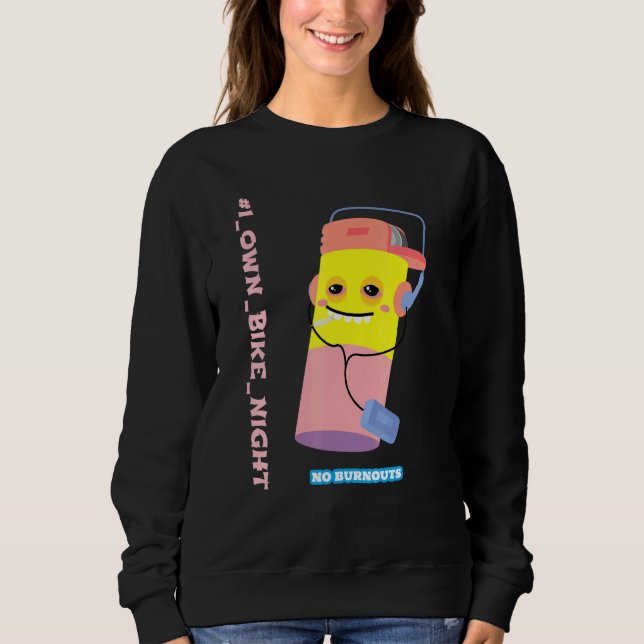 Iownbikenight Lighter Typ Sweatshirt (Vorderseite)