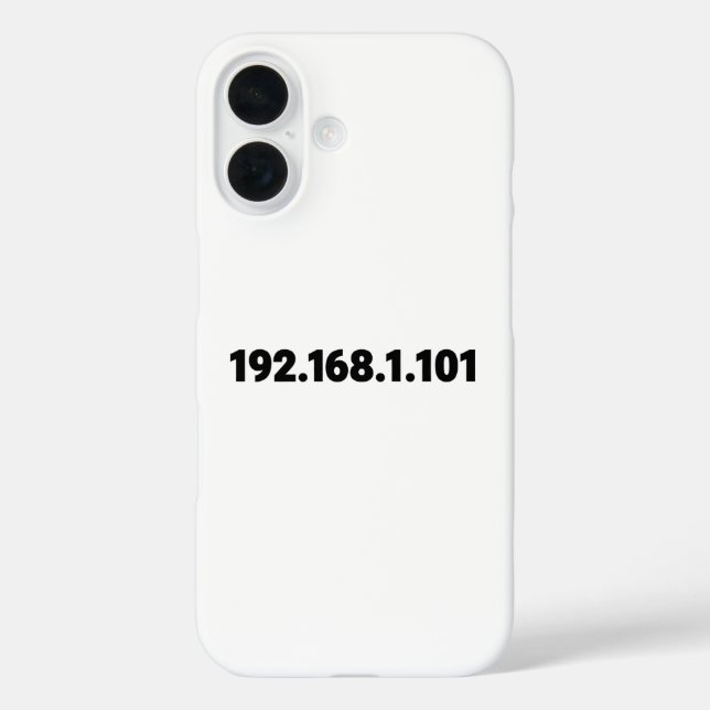 IP-Adresse iPhone 16 Hülle (Rückseite)