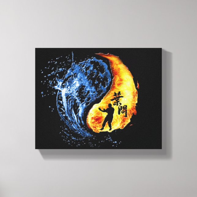 Ip Man Wing Chun (Yin Yang) Leinwanddruck (Vorderseite)