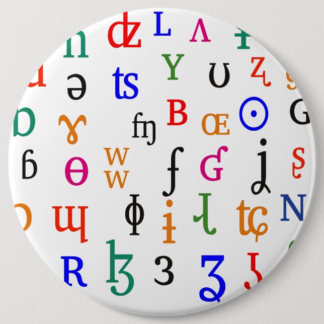 IPA Charaktere Button (Vorderseite)