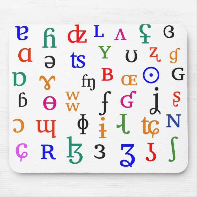 IPA Charaktere Mousepad (Vorne)