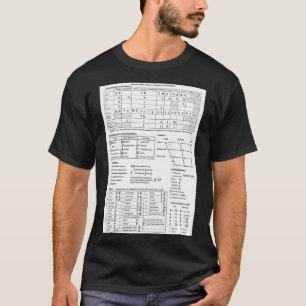 IPA-Diagramm Schwarz/Weiß T-Shirt