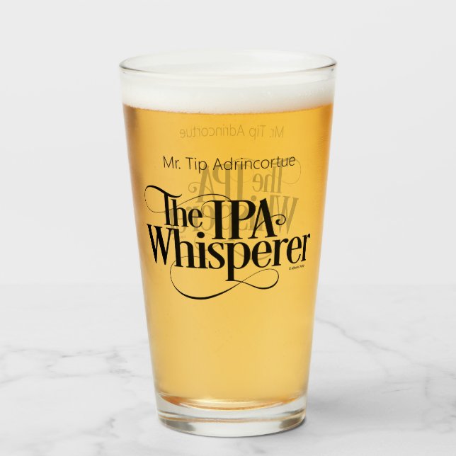 IPA Whisperer (personalisiert) Glas (Vorne (Gefüllt))